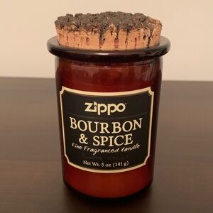Zippo Bourbon & Spice Scented Candle - Rich Brown NWOT